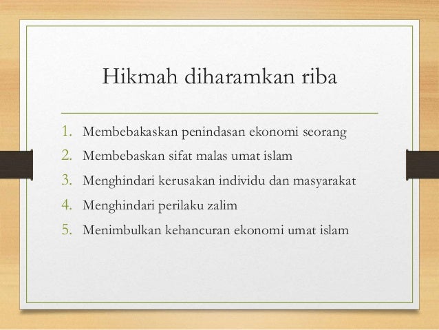 Presentasi Agama Riba