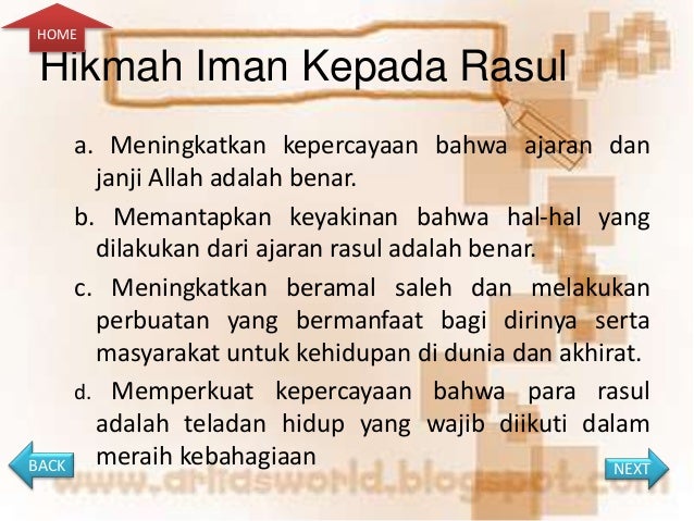 Ian Kepada Rasul Rasul Allah