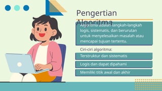 Presentasi Algoritma dan Pemrograman Lanjut dalam Gaya Ilustratif Hijau ...