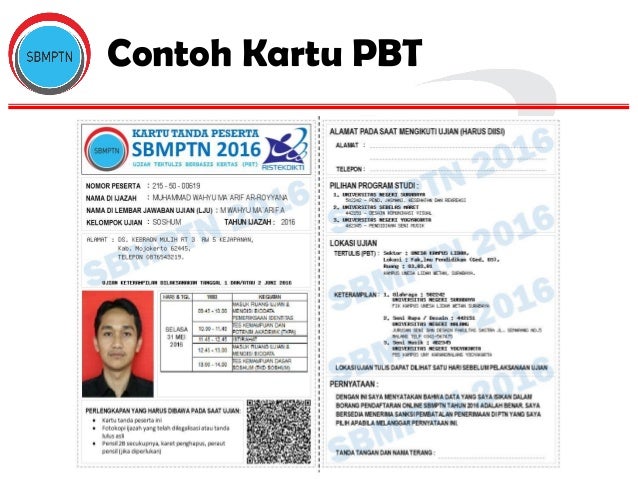 Presentasi alur pendaftaran untuk peserta reguler (non 