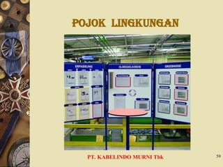 POJOK LINGKUNGAN
PT. KABELINDO MURNI Tbk 59
 
