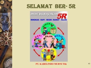 SELAMAT BER- 5R
PT. KABELINDO MURNI Tbk 63
 