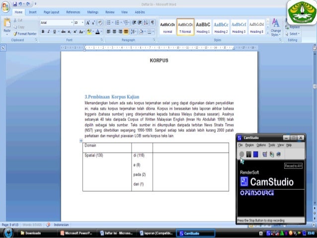 Presentasi aplikasi komputer