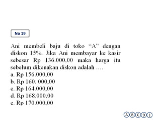 No 19




        A B C D E
 