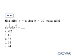 No 20




        A B C D E
 