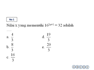 No 1




       A B C D E
 