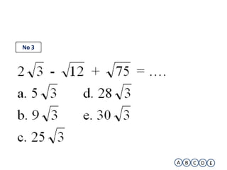 No 3




       A B C D E
 