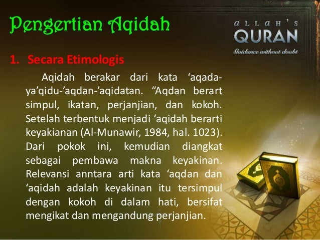 Apa Itu Aqidah Akhlak