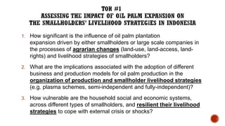 Oil Palm Adaptive Landscape: With special reference to Indonesia cases