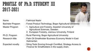 Oil Palm Adaptive Landscape: With special reference to Indonesia cases