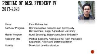 Oil Palm Adaptive Landscape: With special reference to Indonesia cases