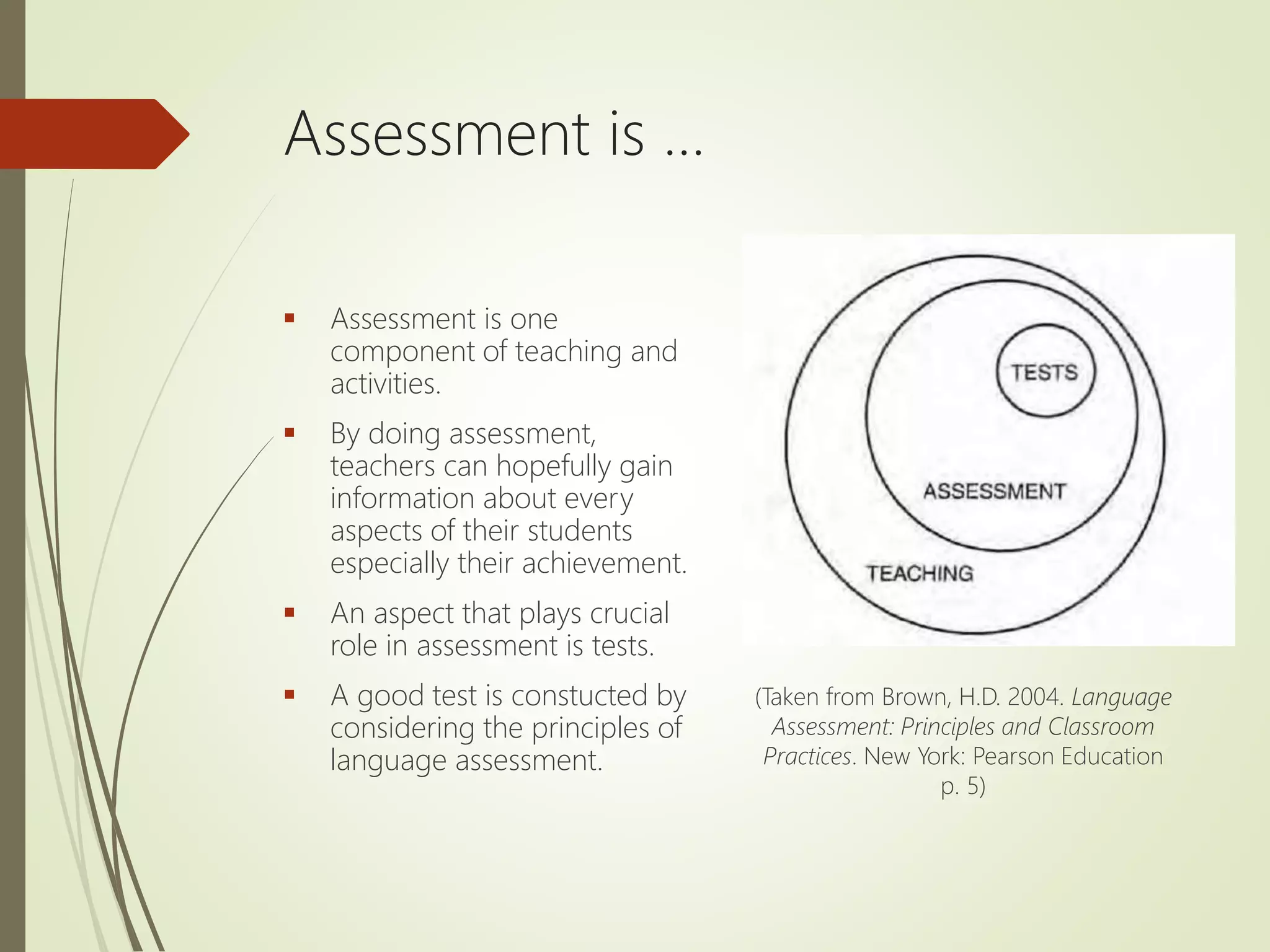 Principles of Language Assessment | PPTX