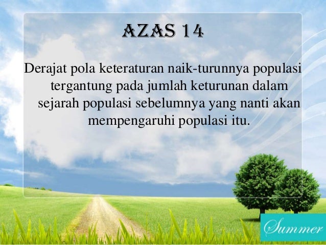Azas azas lingkungan hidup