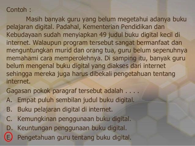 Gagasan Utama Gagasan Utama