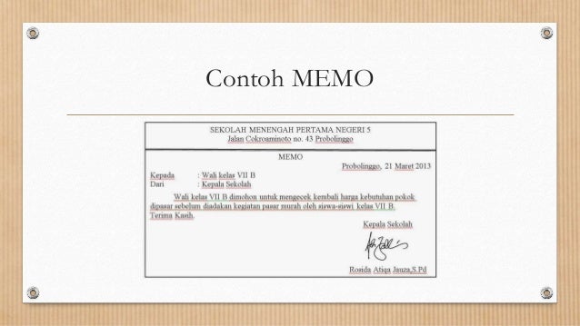 Presentasi B Indonesia Memo