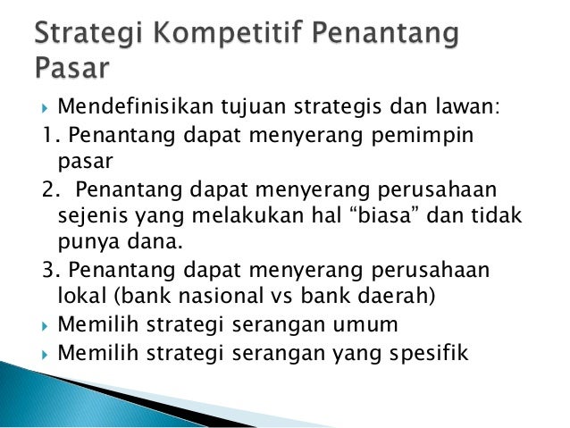 Strategi menghadapi persaingan dalam pemasaran produk
