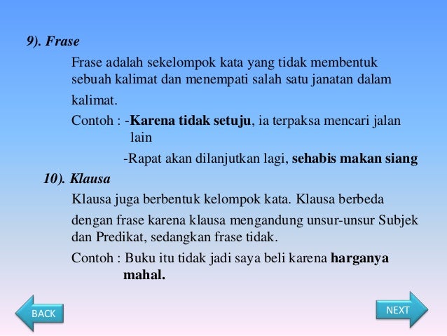 Presentasi bahasa indonesia kalimat efektif