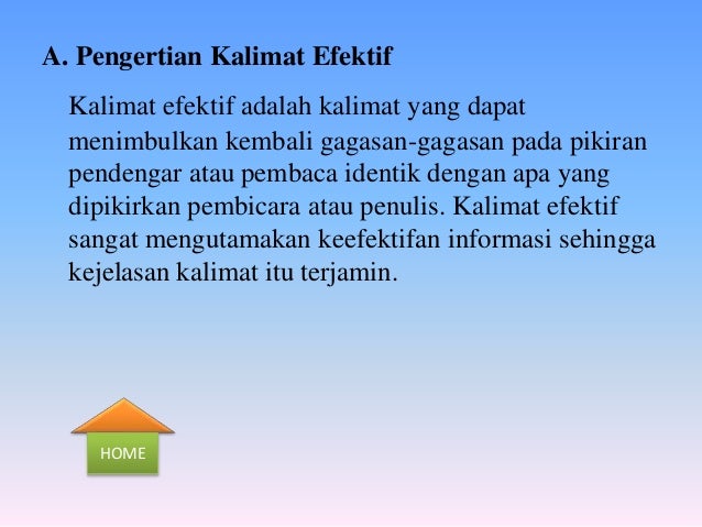 Presentasi Bahasa Indonesia Kalimat Efektif