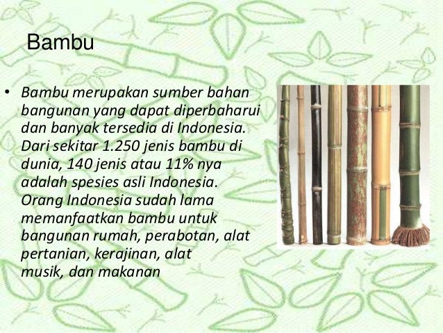 Presentasi bendung bambu sederhana tahan gempa