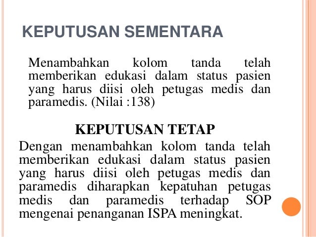 Presentasi besok pagi