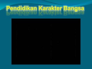 Pendidikan Karakter Bangsa
 