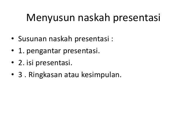 Presentasi Bisnis