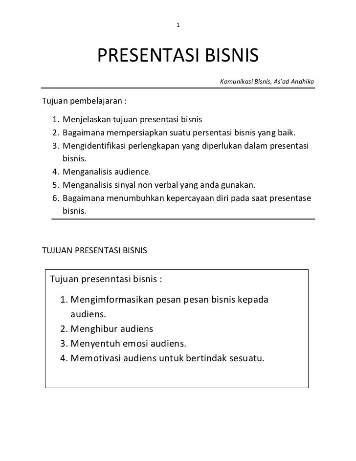 Contoh Naskah Presentasi | PELAJARANKU