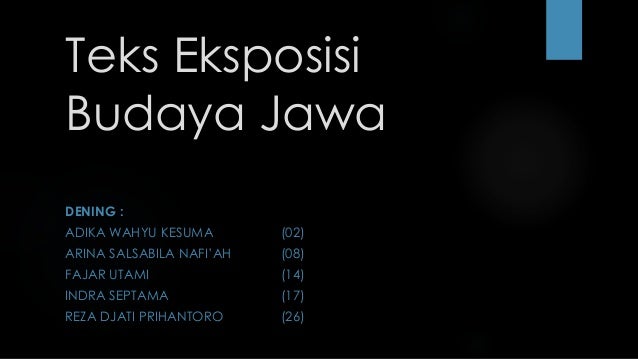 Teks Eksposisi Bahasa Jawa