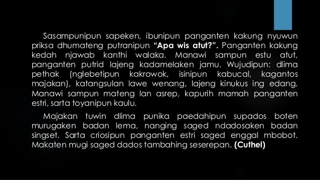 Teks Eksposisi Bahasa Jawa