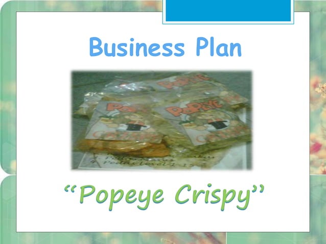 Presentasi business plan (popeye crispy) | PPTX