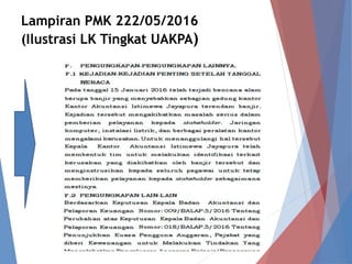 Lampiran PMK 222/05/2016
(Ilustrasi LK Tingkat UAKPA)
 