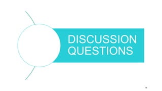 14
DISCUSSION
QUESTIONS
 