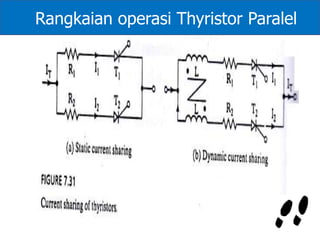 Rangkaian operasi Thyristor Paralel
 
