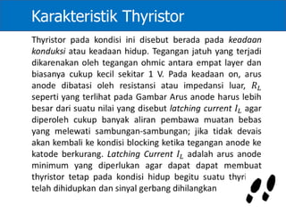 Karakteristik Thyristor
 