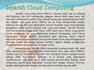 Presentasi cloud computing | PPTX
