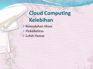 Presentasi cloud computing | PPTX