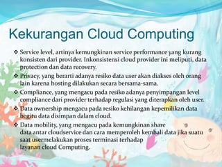 Presentasi cloud computing | PPTX
