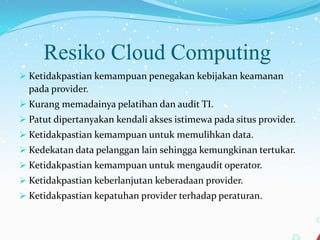 Presentasi cloud computing | PPTX