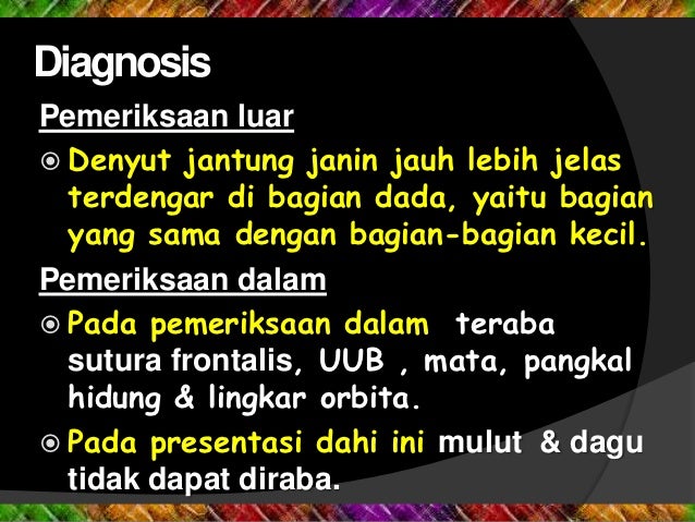 Presentasi dahi