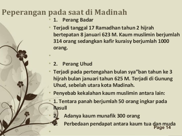 Presentasi dakwah nabi di madinah