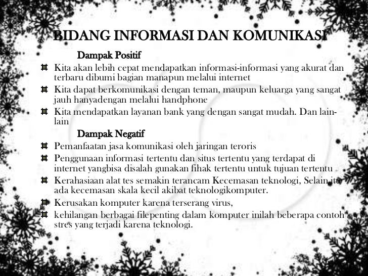 Presentasi Dampak Positif Dan Negatif IMK