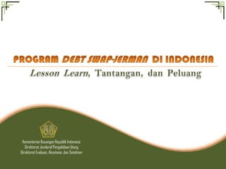 Kementerian Keuangan Republik Indonesia
   Direktorat Jenderal Pengelolaan Utang
Direktorat Evaluasi, Akuntansi, dan Setelmen
 