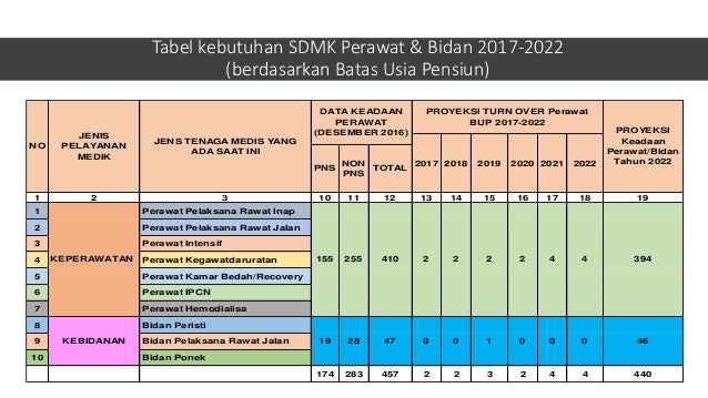 Kebutuhan SDM Kesehatan
