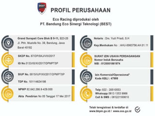 Presentasi Eco Racing | PPT