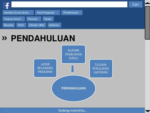 Contoh power point laporan pkl singkat