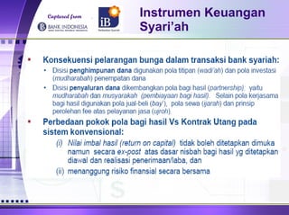 Instrumen Keuangan Syari’ah Captured from 