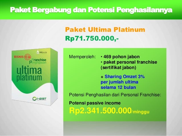 gist sertifikat i franchise Presentasi penghijauan gist sertifikat i franchise Presentasi penghijauan