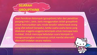 Groupthink Theory | PPTX