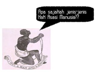 Apa sajakah jenis-jenis
Hak Asasi Manusia??
 