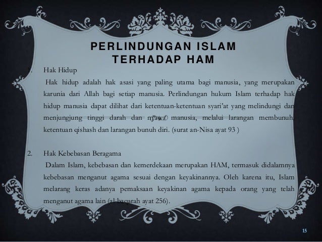 Hak Asasi Manusia Dalam Islam